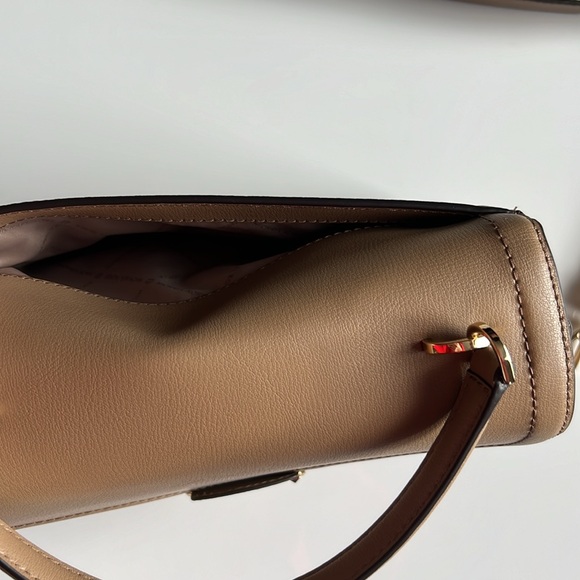 Michael Kors Kinsley Medium Top Handle Satchel shoulder/crossbody bag Dark Khaki - Picture 9 of 11